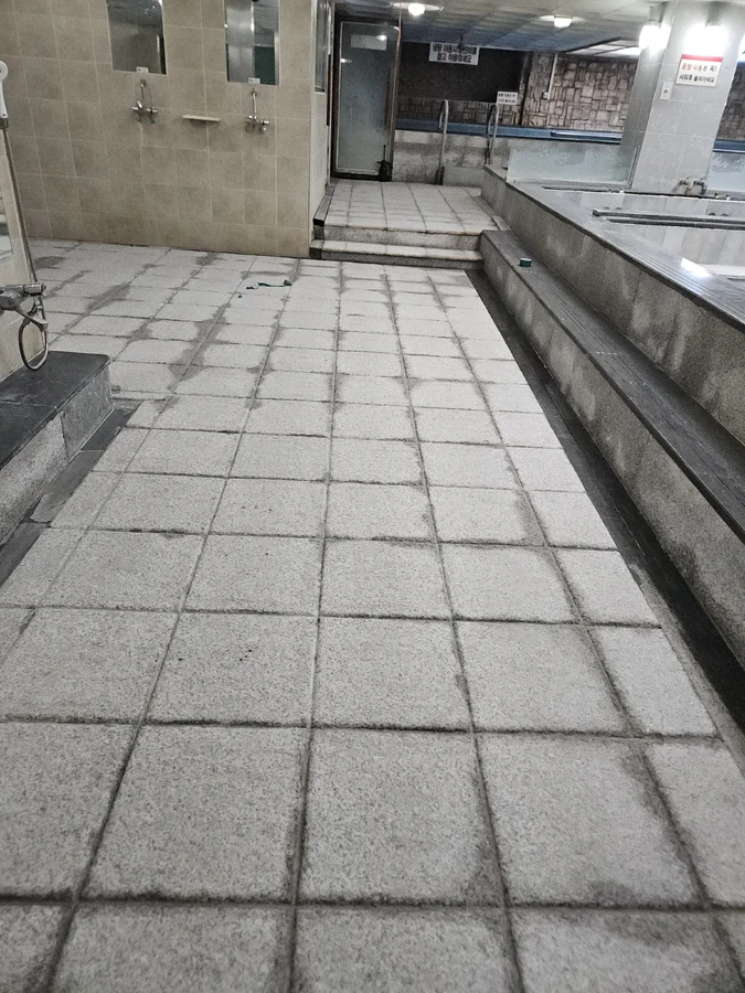대리석버너구이 시공 현장